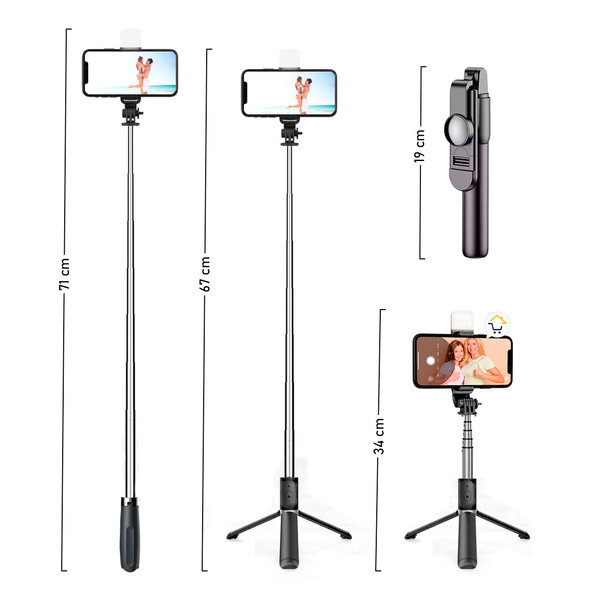 Miniatura 6 de Selfie Stick Tripode Celular S03S